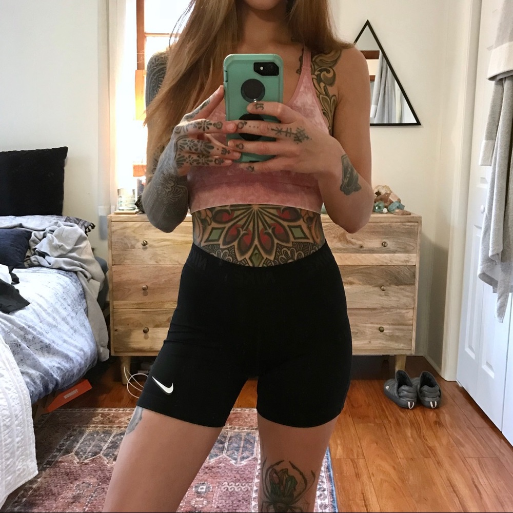 BRAND NEW Nike Athletic Bike Shorts Black Spandex